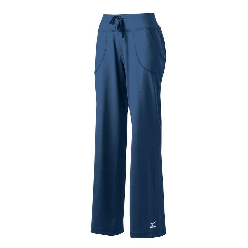Pantalones Mizuno Straight Long Para Mujer Azul Marino 1368520-QS